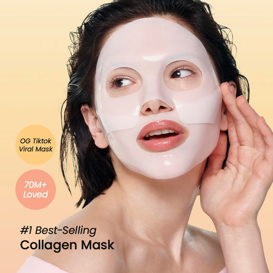 BIODANCE Collagen Trio: Bio Collagen Mask & Collagen Peptide Serum & Cream for Glass Skin, Plumping Hydration, Korean Skin Care, Skin Care Set