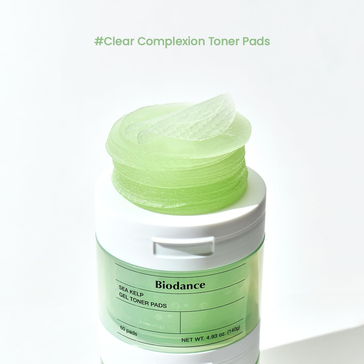 Biodance Brightening & Calming Toner Pads Duo Set: Vita Niacinamide & Sea Kelp, Dark Spot Correcting, Sebum Control Korean Skincare Set for Face, Korean Skin Care, Skin Care Set