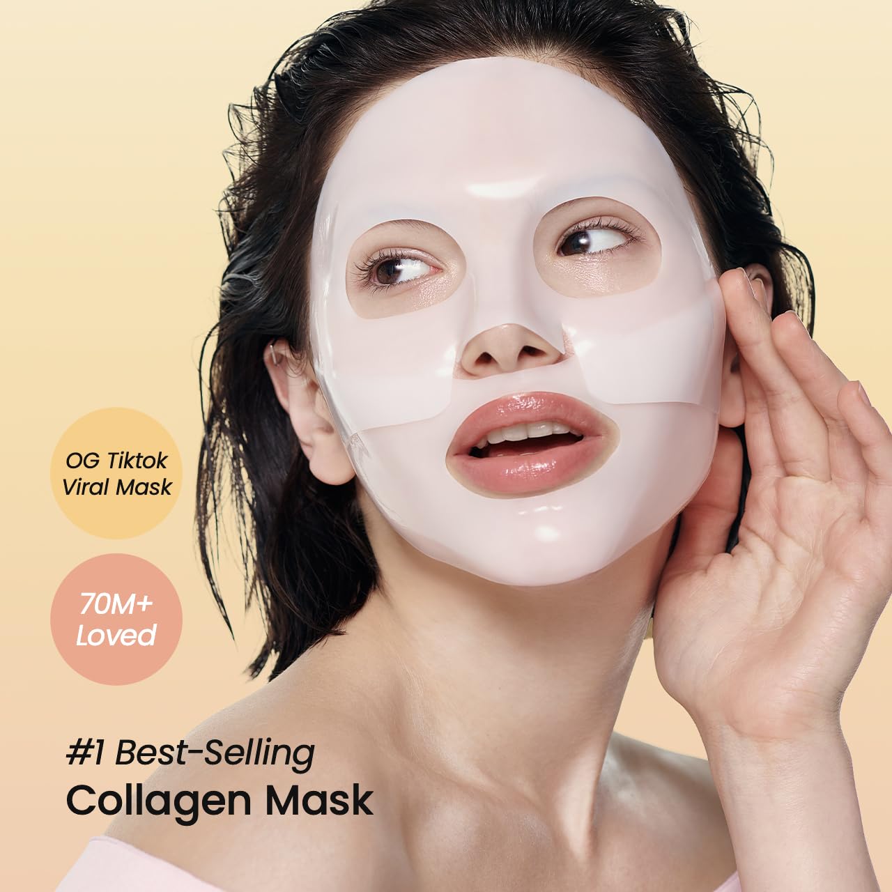 BIODANCE Collagen Trio: Bio Collagen Mask & Collagen Peptide Serum & Cream for Glass Skin, Plumping Hydration, Korean Skin Care, Skin Care Set