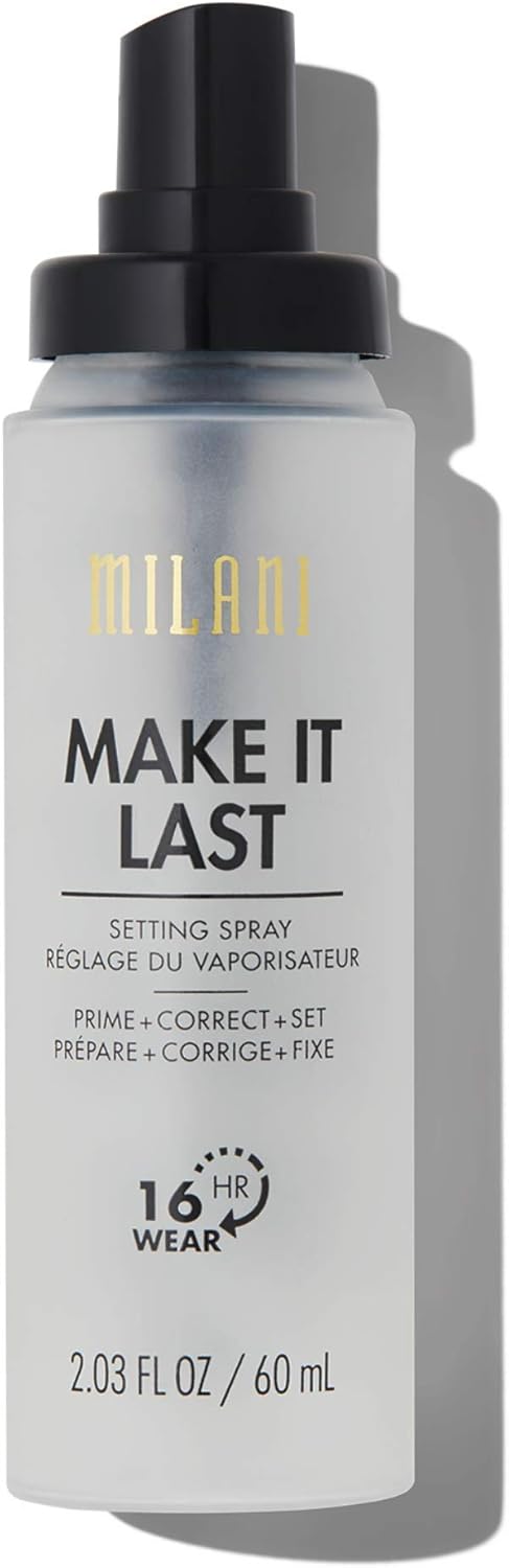 Milani Setting Sprays: Make It Last, Make It Dewy, Make it Last Charcoal Matte, Make It Last Sunscreen Setting Spray with SPF30, Long Lasting Makeup Finishing Spray