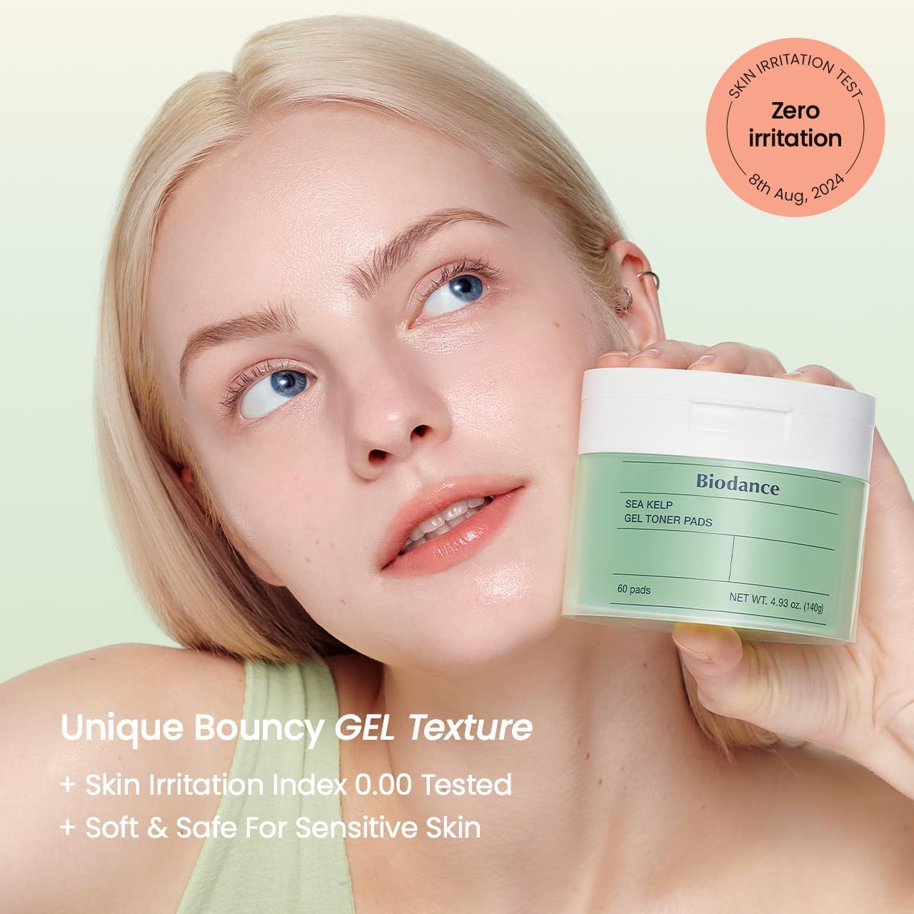 Biodance Brightening & Calming Toner Pads Duo Set: Vita Niacinamide & Sea Kelp, Dark Spot Correcting, Sebum Control Korean Skincare Set for Face, Korean Skin Care, Skin Care Set