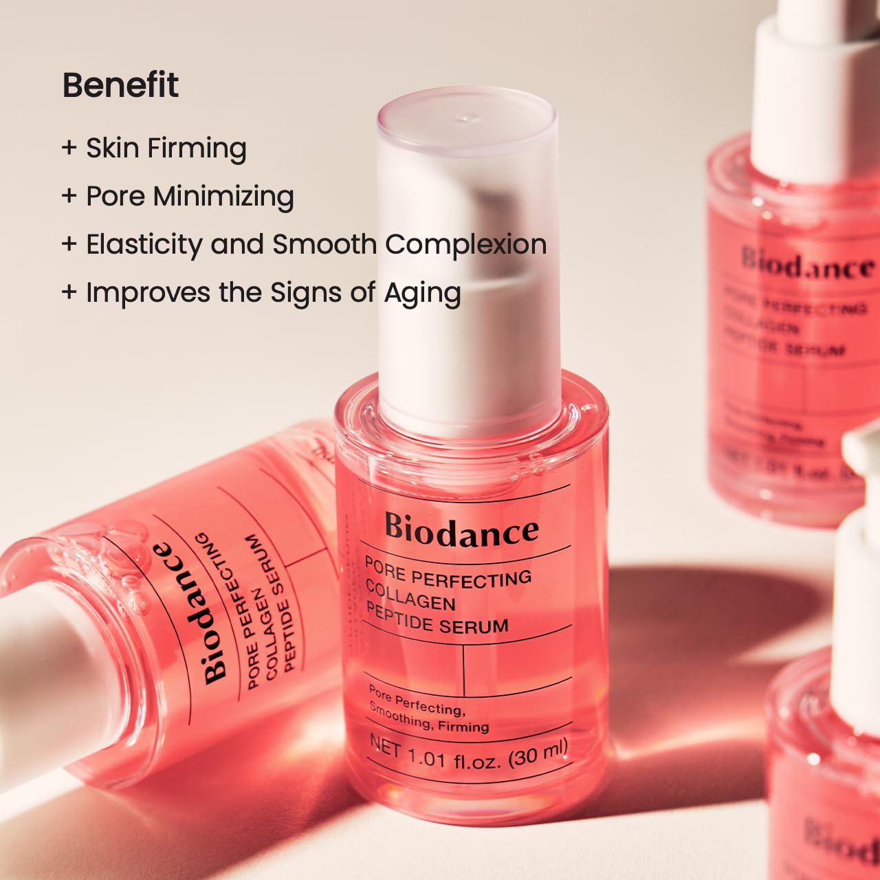 BIODANCE Collagen Trio: Bio Collagen Mask & Collagen Peptide Serum & Cream for Glass Skin, Plumping Hydration, Korean Skin Care, Skin Care Set