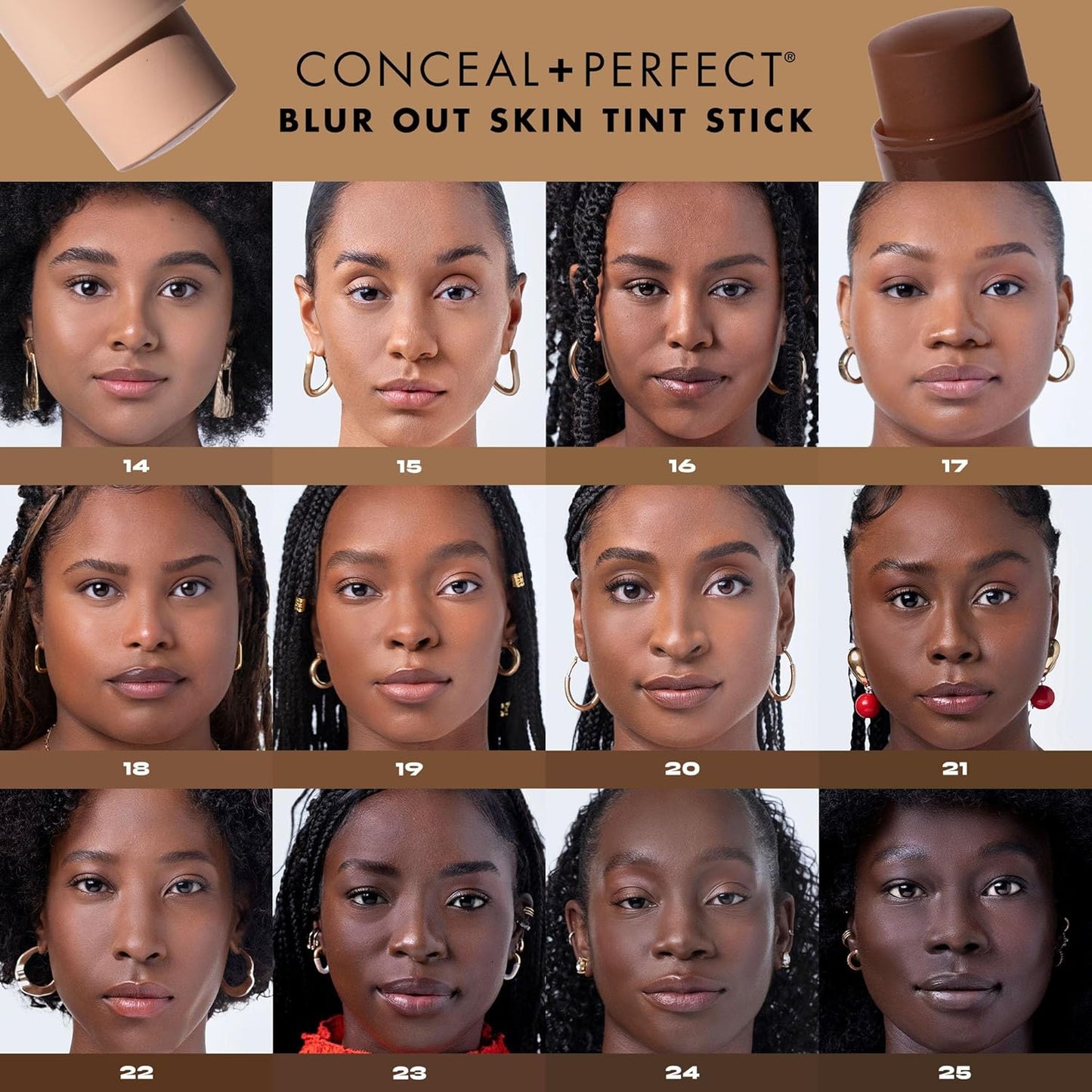 Milani Conceal + Perfect - Skin Tint Stick, Blur Out Tinted Moisturizer Makeup, Shade 07