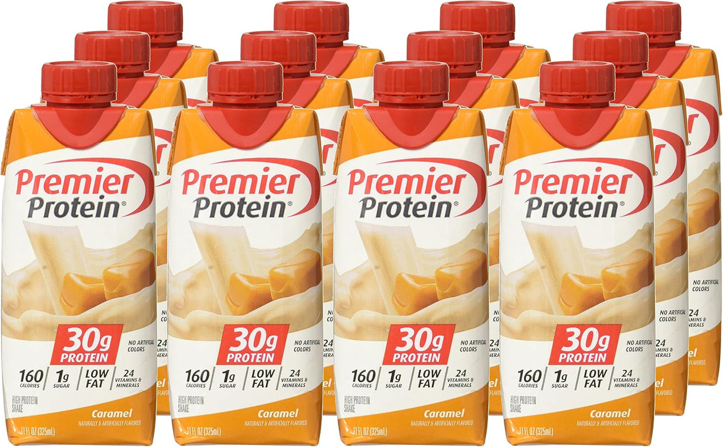 Premier Protein 30g Protein Shake, Caramel, 12 Count